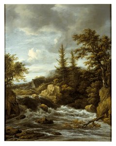 Vesiputous Norjassa (öljy kankaalle) tekijältä Jacob van Ruisdael