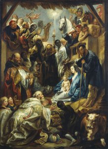 Kuninkaiden palvonta tekijältä Jacob Jordaens