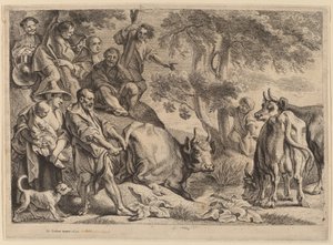 Cacus ryöstää Herculesin karjan tekijältä Jacob Jordaens