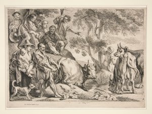 Cacus ryöstää Herculesin karjan tekijältä Jacob Jordaens