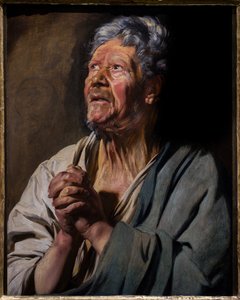 Apostolin (Pietari) hahmo, noin 1620 - 1621 (Öljy paneelille) tekijältä Jacob Jordaens