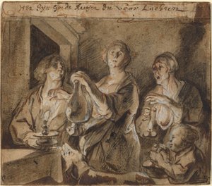 "Hyvät kynttilät valaisevat tietä" tekijältä Jacob Jordaens
