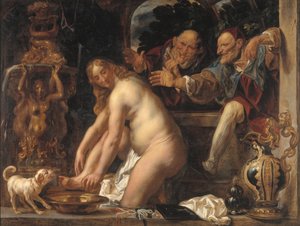 Susanna ja vanhimmat tekijältä Jacob Jordaens