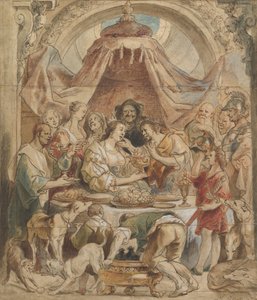 Anthonyn ja Kleopatran juhlat 1600-luvulla. tekijältä Jacob Jordaens