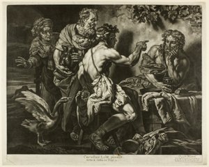 Jupiter ja Merkurius sekä Philemon ja Baucis tekijältä Jacob Mannl