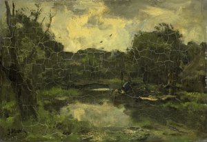 Maisema proomulla tekijältä Jacob Maris