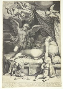 Cupid ja Psyche tekijältä Jacob Matham