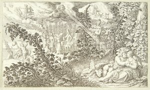 Bacchus ja Ariadne tekijältä Jacob Matham