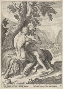 Hercules ja Deianira Loves of the Gods (sarjan nimi) tekijältä Jacob Matham