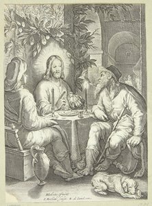 Jeesus ja Emmaus tekijältä Jacob Matham