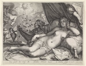 Jupiter ja Danaë tekijältä Jacob Matham