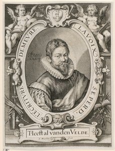 Jan van de Velde vanhemman muotokuva tekijältä Jacob Matham