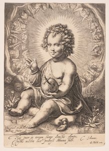 Salvator Mundi tekijältä Jacob Matham