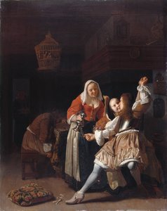 The Embracing Cavalier, n. 1660-65 (öljy paneelissa)