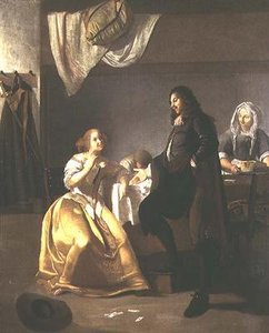 Bordellin sisustus (öljy kankaalle)