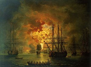 Turkin laivaston tuhoutuminen Chesman lahdella, 1772
