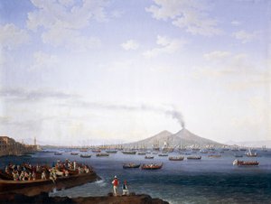 Laivaston paluu Algeriasta Napolinlahdelle tekijältä Jacob Philippe Hackert