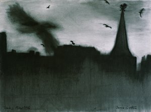 Tenby, 1994 (hiili paperilla)