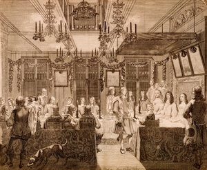 Alankomaiden kuninkaalle ja kuninkaalliselle perheelle järjestetty suuri juhla, 1660.