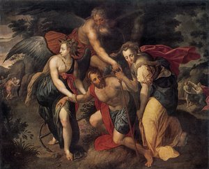 Ihmisen kolme aikakautta, allegoria, 1500-luvun loppu