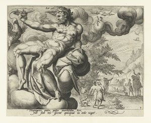 Ilman elementti Aer (otsikko esineessä) The Four Elements (sarjan nimi) tekijältä Jacob de Gheyn (II) (attributed to)