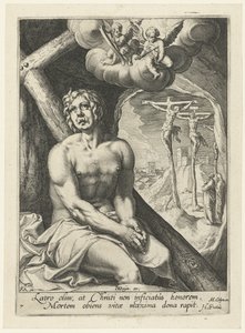 Hyvä murhaaja katuvana syntisenä Kahdeksan katuvaa syntistä Vanhasta ja Uudesta testamentista (sarjan nimi) tekijältä Jacob de Gheyn (II) (workshop of)