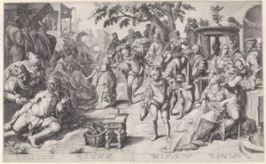 Tuhlaajapoika tuhlaa rahansa tekijältä Jacob de Gheyn (II)