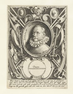 Muotokuva Ludolf van Ceulenista 56-vuotiaana tekijältä Jacob de Gheyn (II)