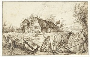 Maatila Maatila- tai maaseutuelämä Elämää maalla (?) tekijältä Jacob de Gheyn (II)