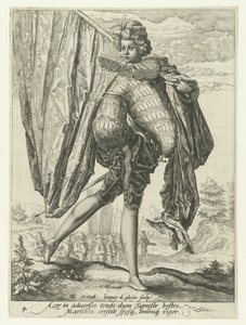 lippu Upseerit ja sotilaat (sarjan nimi) tekijältä Jacob de Gheyn (II)