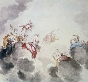 Taivaallinen kohtaus, 1700-luku.