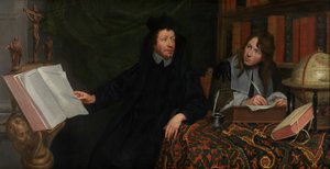 Retrato de um teólogo com seu secretário finlandês