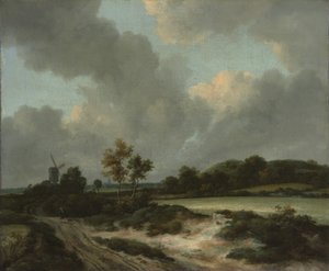 Viljapellot, 1660-luvun puoliväli tai loppu. tekijältä Jacob van Ruisdael