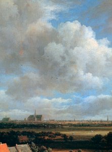 Näkymä Haarlemista, yksityiskohta, c1670 tekijältä Jacob van Ruisdael