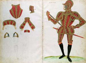 Suit of Armor Lord Comptonille, "An Elizabethan Armourer