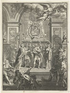 Maria Stuart luovuttaa William III:lle komentohenkilöstön tekijältä Jacobus Baptist