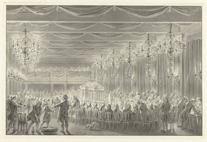 Alliance-ateria Amsterdamissa, 1786 tekijältä Jacobus Buys (signed by artist)