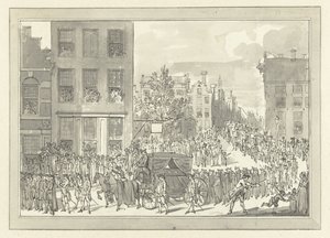 Wolter Jan Gerritin paroni Bentinckin hautaus Amsterdamissa 28. elokuuta 1781