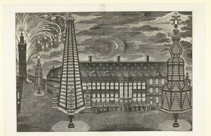 Valaistus ja ilotulitus Gentissä, 1717