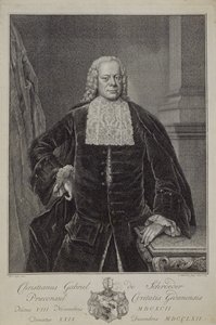 Christian Gabriel Schroder, 1764 tekijältä Jacobus Houbraken
