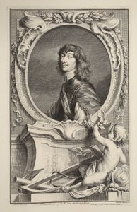 Muotokuva Algernon Percystä, Earl of Northumberlandista, kuvitus teoksesta Heads of Illustrious Persons of Great Britain, pub. kirjoittanut Knapton, Lontoo 1742 tekijältä Jacobus Houbraken