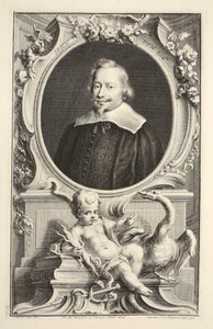 John Pymin muotokuva, kuvitus teoksesta Heads of Illustrious Persons of Great Britain, pub. kirjoittanut Knapton, Lontoo 1742 tekijältä Jacobus Houbraken