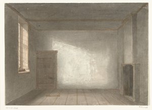 Cornelis de Wittin huone vankilassa Gevangenpoort, Haag, 1844
