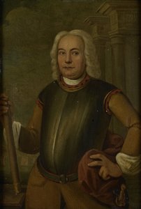 Hollannin Itä-Intian yhtiön kenraalikuvernöörin Johannes Thedensin muotokuva tekijältä Jacobus Oliphant