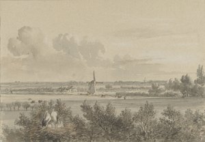 Maisema lähellä Maarssenia tekijältä Jacobus Theodorus Abels