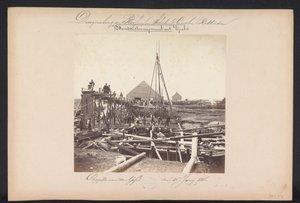 Höyrypumppuaseman alla Vijzels / Capelle aan den IJssel den 15. kesäkuuta 1868 (otsikko esineessä) Järvien talteenotto Schielandissa Rotterdamin itäpuolella (sarjan nimi esineessä)