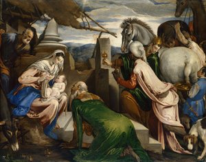 Maagien palvominen tekijältä Jacopo Bassano