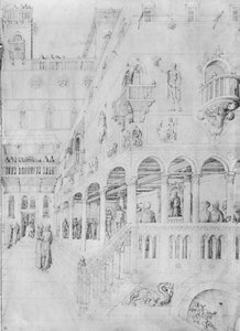 The Flagellation, Jacopo Bellinin piirustusalbumista (kynä ja muste vellum)