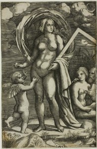 Venus ja Amor tekijältä Jacopo Francia