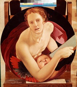 Pyhän Matteuksen muotokuva - öljy paneelille tekijältä Jacopo Pontormo
